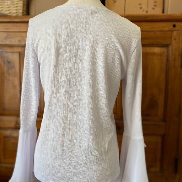 Lauren Conrad Top Blouse Lilac Long Sleeve S - Picture 3 of 6